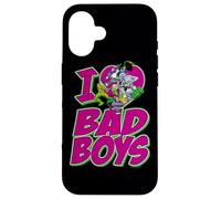 Justice League I Heart Bad Boys Coque pour iPhone 16