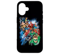 Justice League Mighty Heroes Unite Coque pour iPhone 16