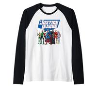 Justice League Modern Line Up Manche Raglan