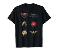 Justice League Movie JLM Logos T-Shirt