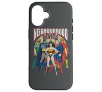 Justice League Neighborhood Watch Coque pour iPhone 16