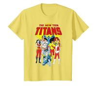 Justice League New Teen Titans T-Shirt, Enfant, Citron, 4 Ans