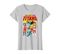 Justice League New Teen Titans T-Shirt, Femme, Argent, L
