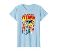 Justice League New Teen Titans T-Shirt, Femme, Bleu Céleste, 3XL