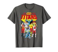 Justice League New Teen Titans T-Shirt, Homme, Asphalte, 5XL