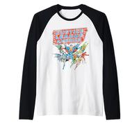Justice League of America Line Up Manche Raglan