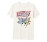 Justice League of America Line Up T-Shirt Haut de Gamme