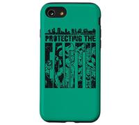 Justice League Protecting The Earth Coque pour iPhone SE (2020) / 7/8