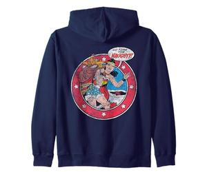 Justice League Wonder Woman Vintage No Time for Naughty Sweat à Capuche