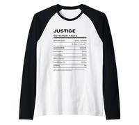 Justice Valeur Nutritive Nom Drôle Manche Raglan