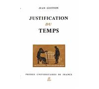 Justification du temps - Jean Guitton - Puf - broché - Essai