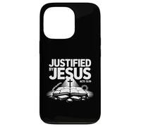 Justifié par Jésus (Actes 13) La foi au-dessus de la loi, la vérité de l'Évangile Coque pour iPhone 13 Pro