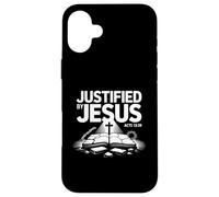 Justifié par Jésus (Actes 13) La foi au-dessus de la loi, la vérité de l'Évangile Coque pour iPhone 16 Plus