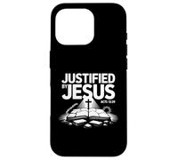 Justifié par Jésus (Actes 13) La foi au-dessus de la loi, la vérité de l'Évangile Coque pour iPhone 16 Pro