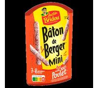 Justin Bridou Bâton de Berger Mini 100% Poulet x10 80g