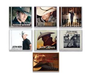 Justin Moore 6 CD Collection: Self-titled / Outlaws Like Me / Off the Beaten Path / Kinda Don't Care / Late Nights and Longnecks / Stray Dog / + Including Bonus Art Card
