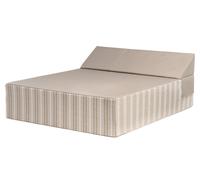 JUSTINE | Lit de piscine | COZIP BEIGE / GRAND BED | 200 x 180 x h30 cm / Tissu Batyline