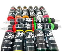 JUSTiNK Lot de 2 sachets de 30 ml au hasard - Couleur de tatouage professionnelle allemande (REACH) - Couleur multicolore - Vert / rouge / jaune