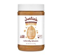 Justin's Crunchy Classic Beurre de cacahuète en verre 473 ml, sans gluten, sans OGM, cultivé de manière responsable