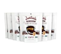 Justins Nut Butter Peanut Butter Cups Organic Dark Chocolate Mini 4.7 Oz Case Of 6