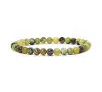 Justinstones Bracelet élastique unisexe avec perles rondes de 6 mm en pierres semi-précieuses - 16,5 cm, Pierre,