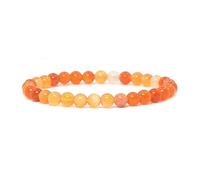Justinstones Bracelet élastique unisexe en pierres semi-précieuses de 6 mm avec perles rondes de 16,5 cm, 6mm, Pierre, Pas de pierre précieuse