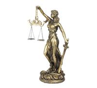Justitia figure déesse de la justice, statue balance et épée, cabinet d'avocats, bureau, tribunal, cadeau QIEDOVIEY