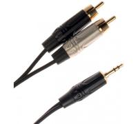 Quiklok JUSTJ352RCA2 Cable Audio Minijack Stereo 2xRCA 2M Câbles adaptateur