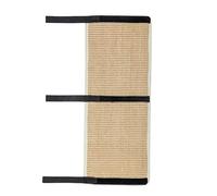 JustKyojin Tapis griffoir pour chat en sisal beige naturel avec velcro pour meubles, tapis, canapés, tapis de protection pour chaise de bureau