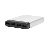JustMobile PA-188EU, Intérieur, USB, 5 V, Noir, Argent