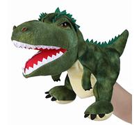 JUSTQUNSEEN Marionnettes à main dinosaures - Jouet dinosaure pour enfants - Animaux en peluche - Marionnettes à doigts - Cadeaux - Jouet dinosaure à partir de 3, 4, 5, 6
