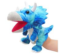 JUSTQUNSEEN Marionnettes à main dinosaures, jouets, poupées dinosaures pour enfants, doudous, marionnettes à doigts, cadeaux, jouets dinosaures à partir de 3, 4, 5, 6