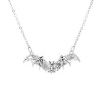 Justusnx bat Choke femmes Collier Collier réglable alliage collier Halloween Party accessoires (B)