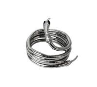 JUSTUSNX Collier Choker Serpent pour Femmes Réglable - Design Courbe Bar - Accessoires Halloween Party - Dimensione Standard, Métal