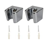 JustYit 2 Pièces Support Douchette Support Pommeau de Douche Sans Percage Support de Douche Mural de Douche Avec Vis pour Salle de Bain, Compatible Avec la Plupart des Douches