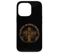 Jusus The Way The Truth The Life Tshirt Cross Shirt Coque pour iPhone 13 Pro