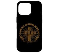 Jusus The Way The Truth The Life Tshirt Cross Shirt Coque pour iPhone 16 Pro