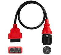 Juta Adaptateur OBD2 10 Broches vers 16 Broches pour Moto BMW, Câble de Diagnostic 1996-2016, Compatible MotoScan, ELM327 & ISTA - 63cm