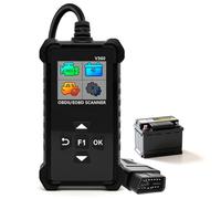 JUTA V360 Scanner OBD2 avec Analyse de Batterie, Lecteur de Codes Défaut Moteur Universel, Outil de Diagnostic Can pour Véhicules OBD-II (EU/US/Asie), Écran Couleur 1.8"