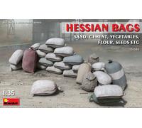Jute Bags Sand, Cement, Légumes, Flour, Seeds Diorama Accessoires 1:3 5 Kit