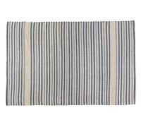 Jute & Co. Tapis résistant et élégant 100% Coton tissé aux Couleurs Naturelles, Couleur Jaune 140 x 200