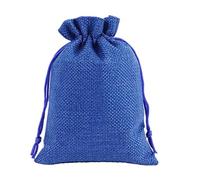 Jute Geschenksäckchen Schmuckbeutel,10 Stk 17x23cm Jutesäckchen Geschenkbeutel Bonbonsbeutel Stoffbeutel Jute Säckchen Taschen mit Kordelzug für Weihnachten Hochzeit Party Schmuck Geschenk,Dunkelblau