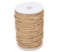 Jute Twine 50M | 5mm 4 Strand Jute String for DIY Crafts/Home Decor/Present Wrapping | High Strength Rope for Handmade Jewelry & Garden