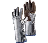 Jutec Gants de protection thermique Jutec 5 doigts, taille universelle nature/argent en cuir Sebata Quantité:1