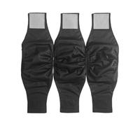 JUTESK Lot de 3 couches lavables durables pour chien mâle (noir, taille S, 3)