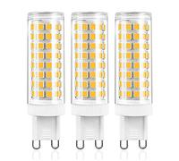 JUTHREE Ampoule G9 LED 10W, Équivalent Ampoule Halogène G9 100W, Dimmable 1200LM, 360 Degrés, AC 220V-240V, lot de 3 (Blanc froid 6000K)