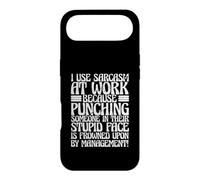 J'utilise Le Travail du Sarcasme Parce Que Les Coups de Poing sont Mal vus Coque pour iPhone Air