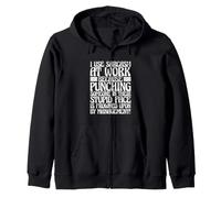 J'utilise Le Travail du Sarcasme Parce Que Les Coups de Poing sont Mal vus Sweat à Capuche