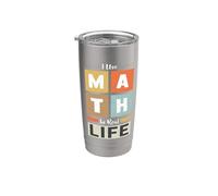 J'utilise les mathématiques dans la vie réelle Mathématicien Professeur de mathématiques Gobelet isotherme en acier inoxydable double paroi