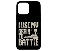 J'utilise Mon Cerveau pour Combattre Un drôle d'amateur d'échecs Coque pour iPhone 13 Pro Max